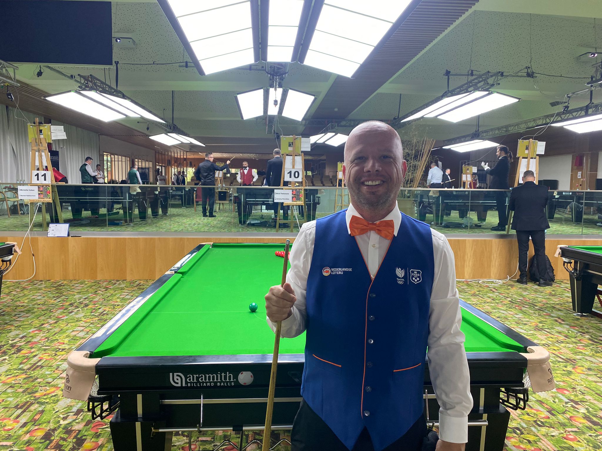 Achtste finale eindstation EK Masters Snooker voor sterke Joris Maas KNBB